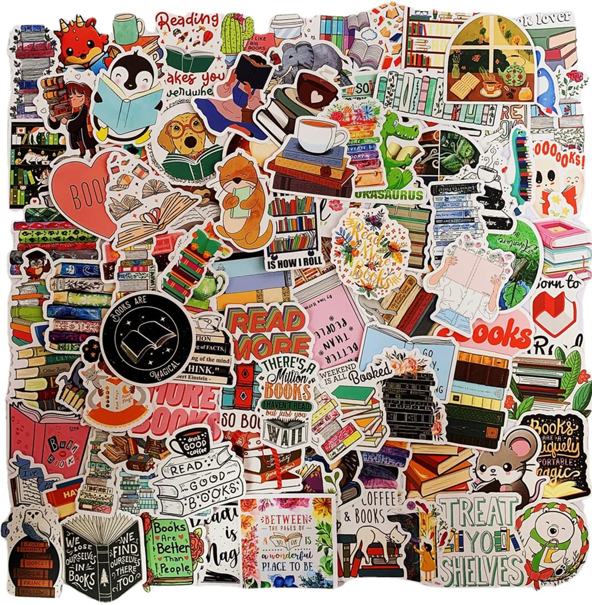 Confezione Da 100 Adesivi Motivazionali Per Lettori: Vinile Impermeabile Per Laptop, Libri, Bottiglie E Scrapbooking