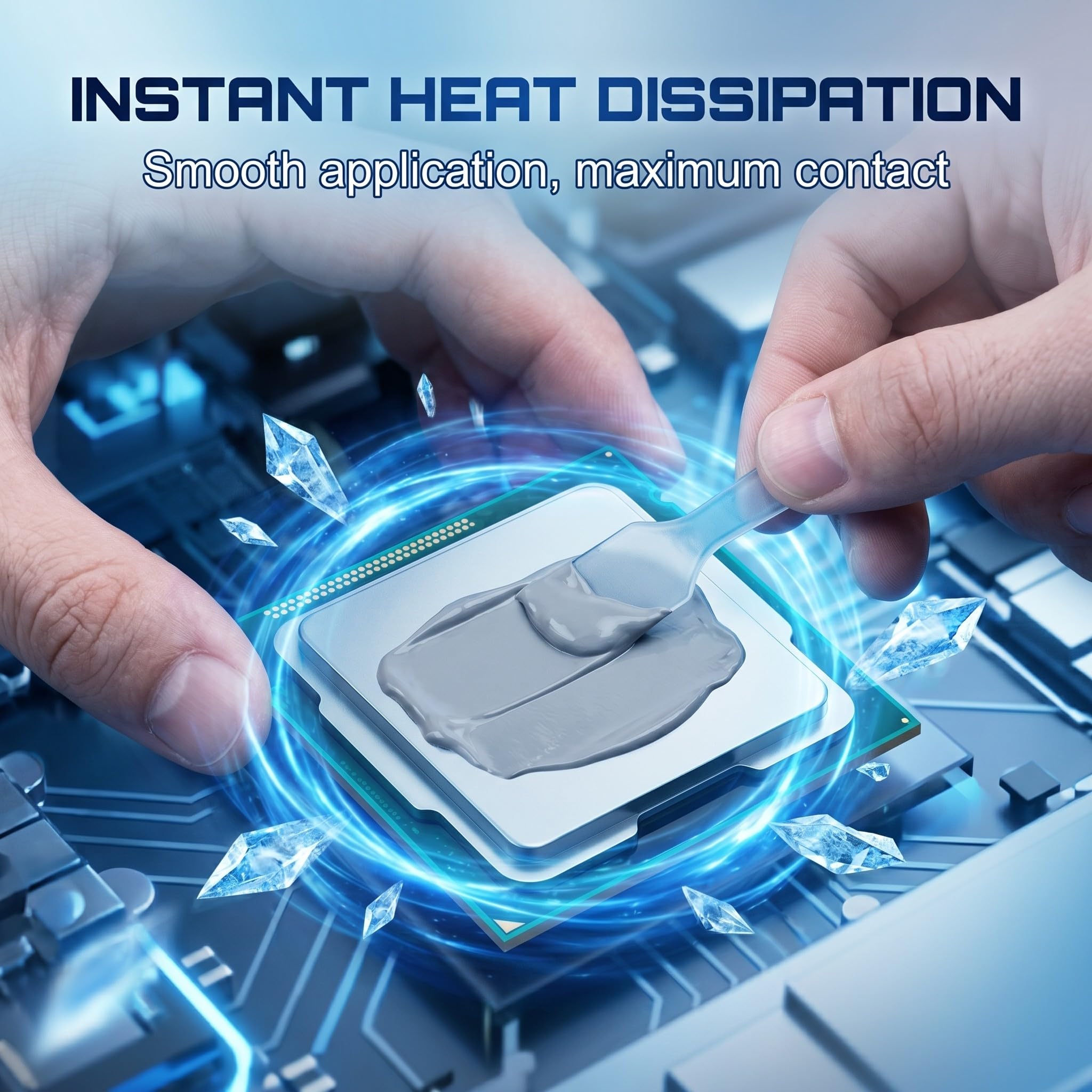 20 Pezzi Pasta Termica CPU Alte Prestazioni, Pasta Termoconduttiva Grigia per Processore, PC, Laptop, GPU, Scheda Video e, Thermal Paste per Dissipatore di Calore