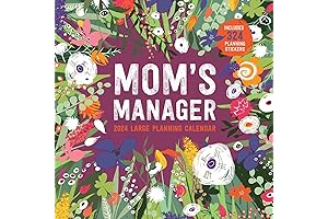 Moms Manager Family Planner 2024 Wall Calendar
