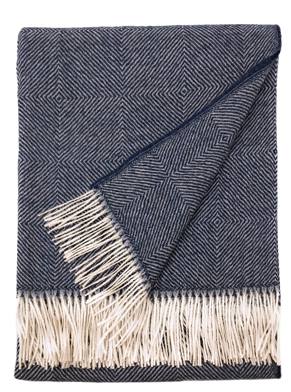 Alpaca HomeDynasty Throw Blanket | 100% Pure Baby Alpaca Wool • Hypoallergenic, Soft & Cozy • Ethically Sourced | Softer & Warmer Than Wool (Park Place)