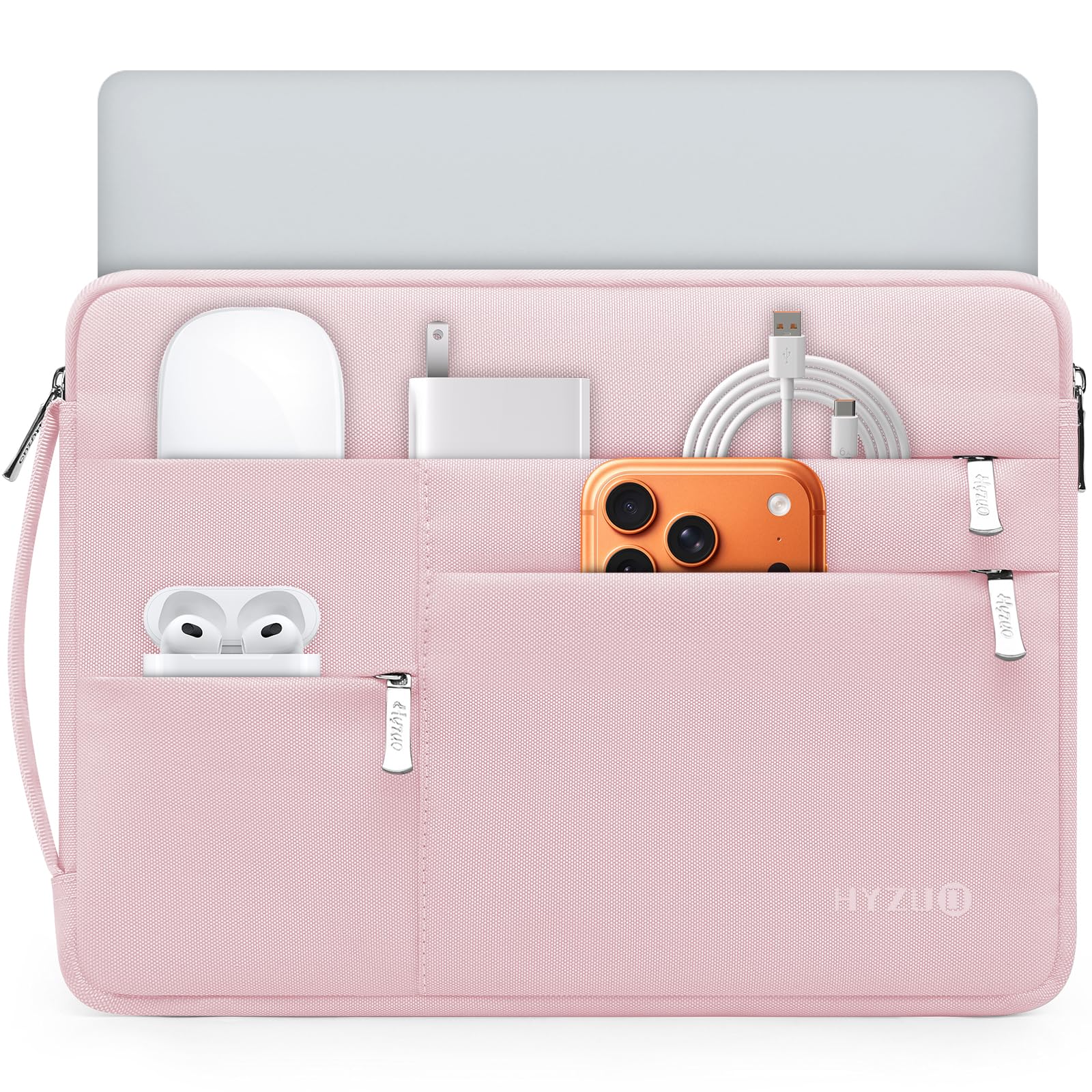 HYZUO 13 14 15 16 17 Zoll Laptoptasche mit 3 Fronttaschen, A46