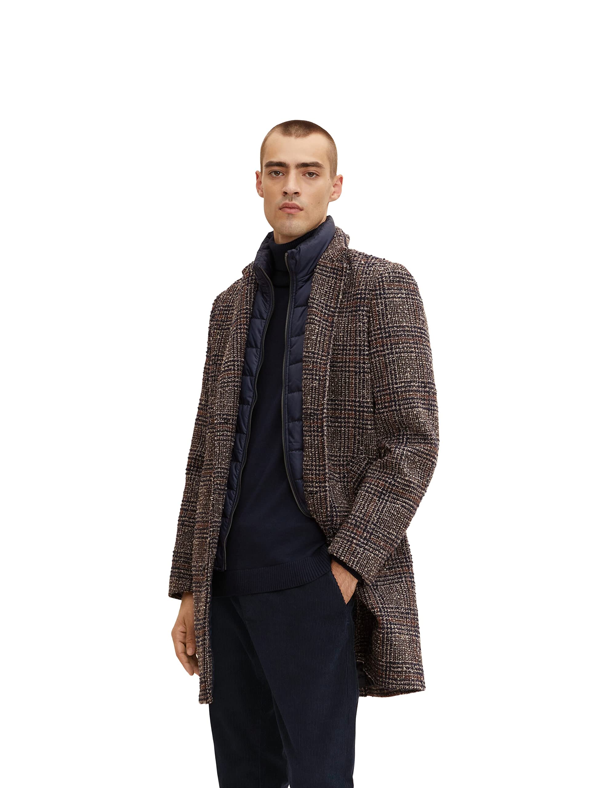 TOM TAILOR Herren 2-in-1 wool coat