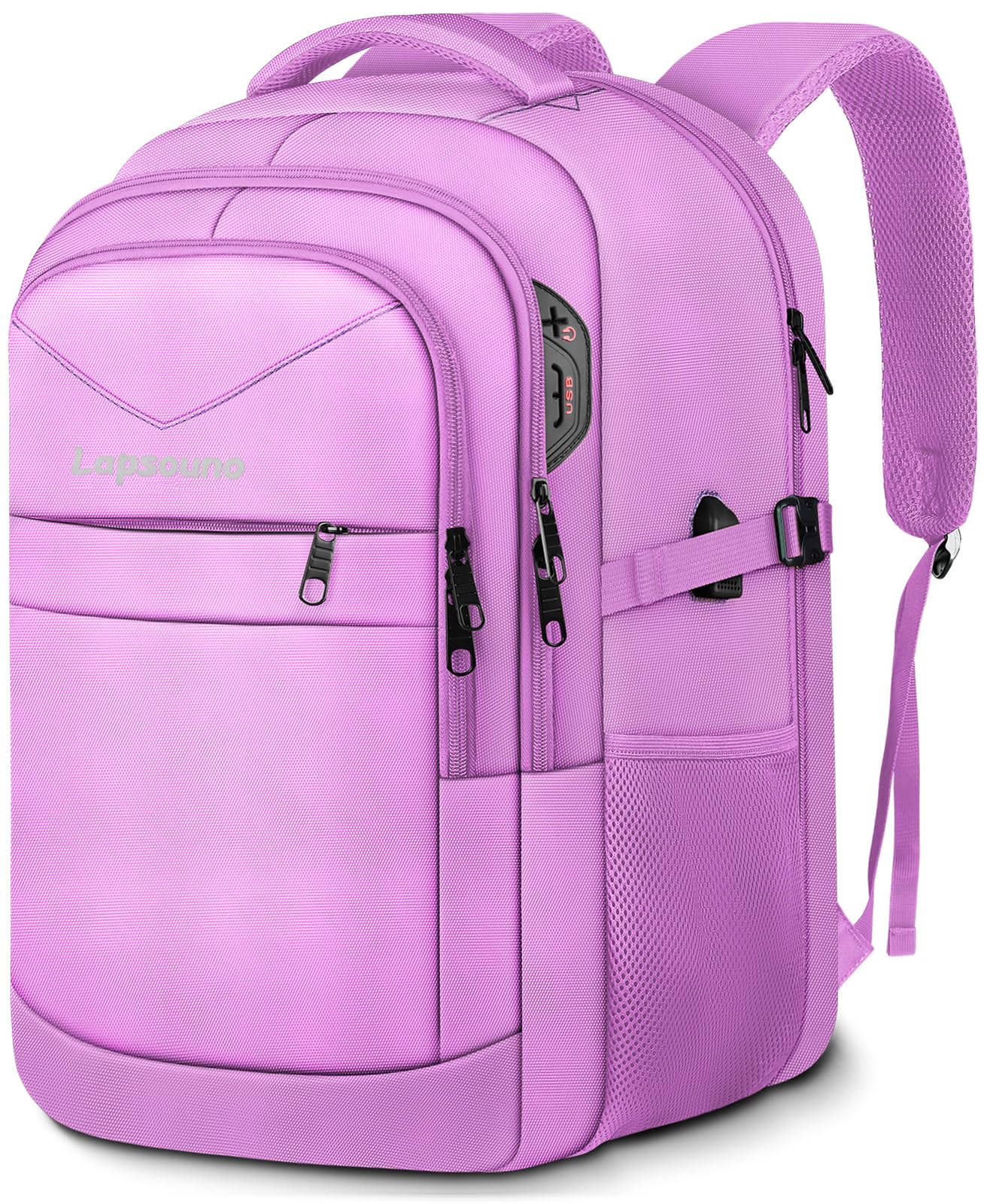 Lapsouno Durable Large Carry On Travel Backpack Flight Approved Weekender Backpack for Men Wowen