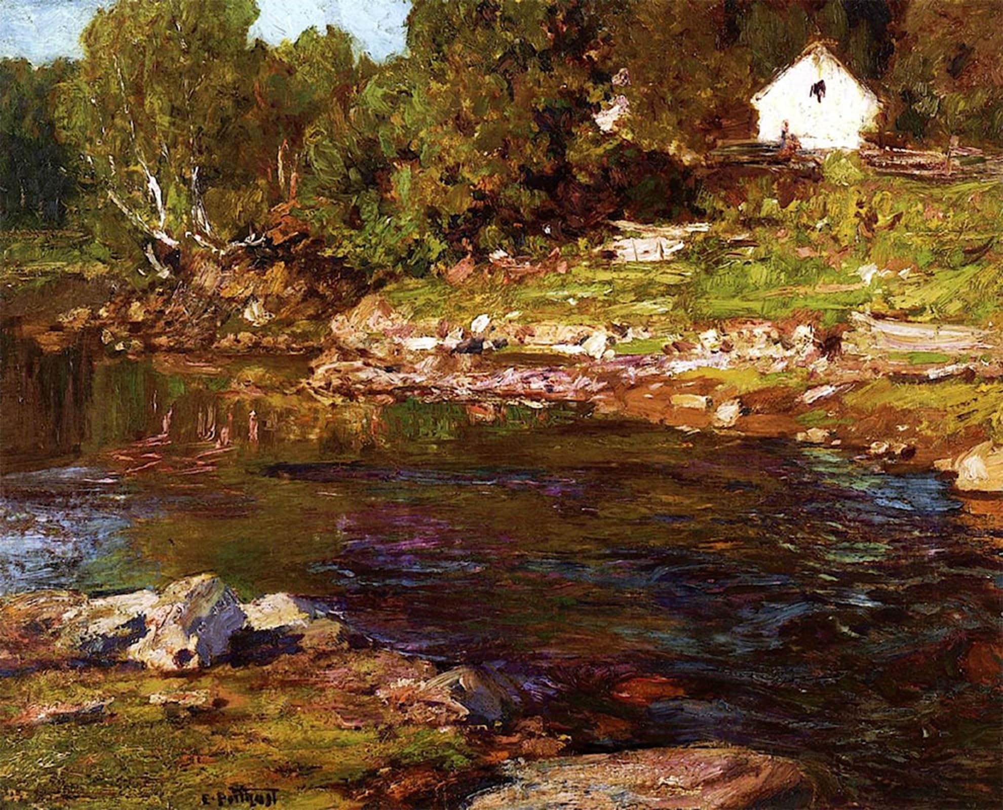 POSTERIIk Vintage Art Print Images Pictures Print Souvenir of Canada by Edward Potthast Modern Colour Posters for Office Home Decor 60x90cm