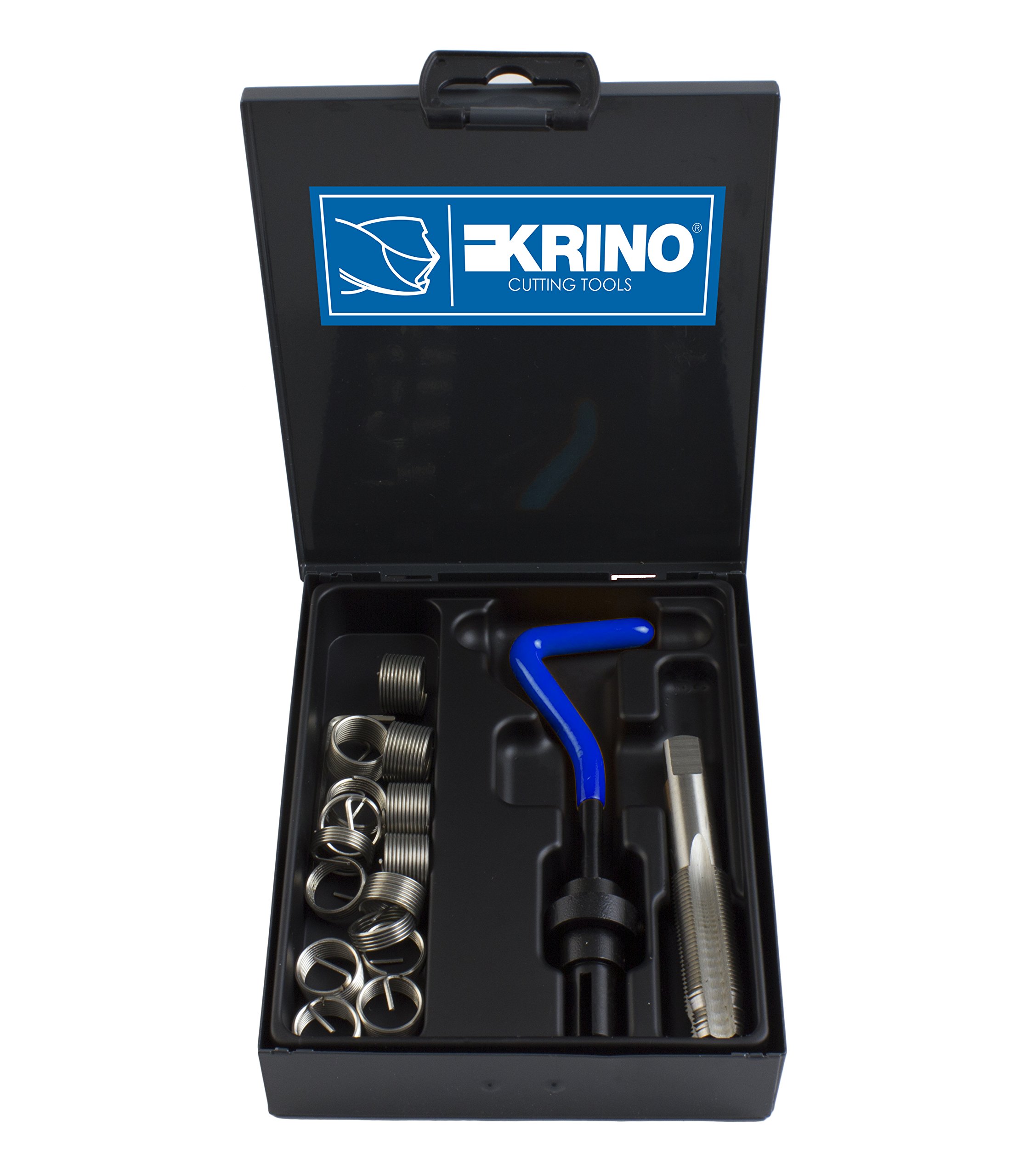 KRINO 10631100 Set Completo Riparazione Filettatura DANNEGGIATA M 14X1,25 per Candele, Acciaio