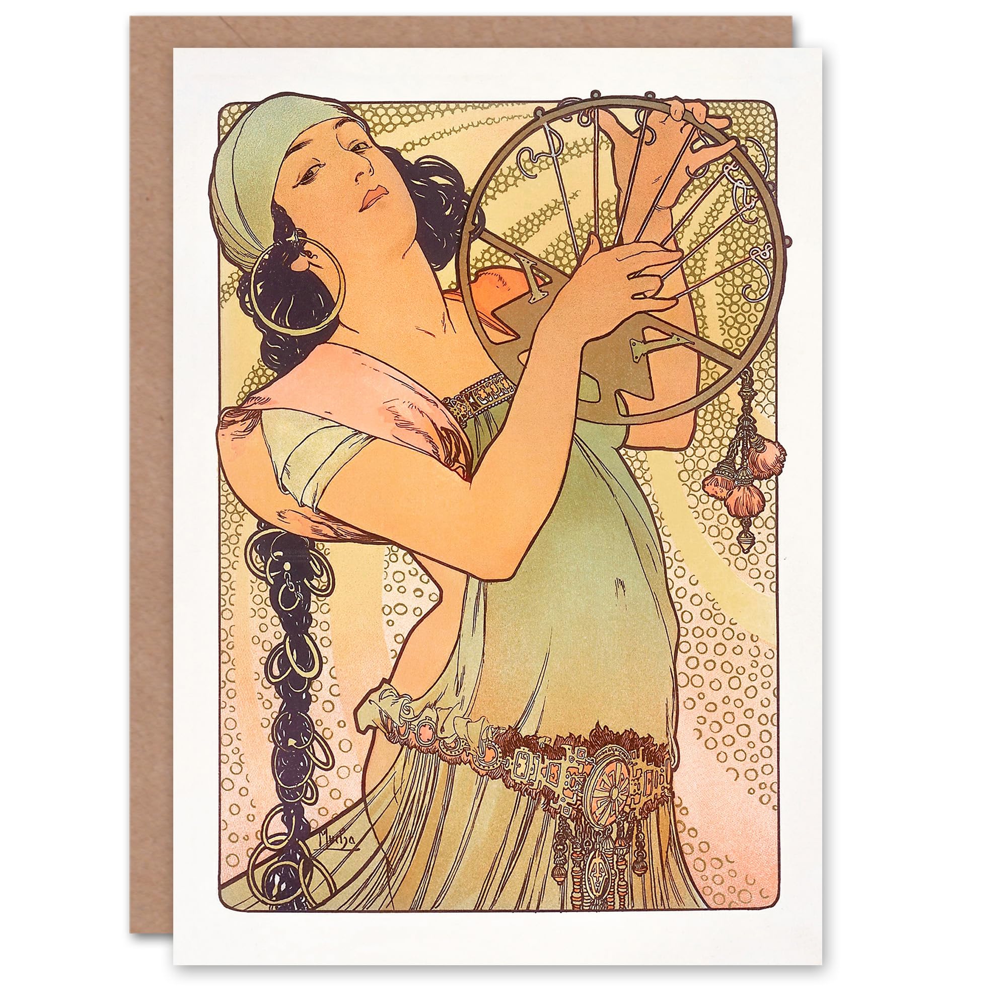 Artery8 Alphonse Mucha Art Card Salome Art Nouveau Painting