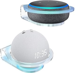 SPORTLINK Wall Mount Stand - Compatible with Ech0 Dot 3rd/4th/5th Generation, Ech0 Pop and Homepod Mini, [Built-in Cable Management], A Space-Saving Accessories Holder for Ech0 Pop, 2 Pack