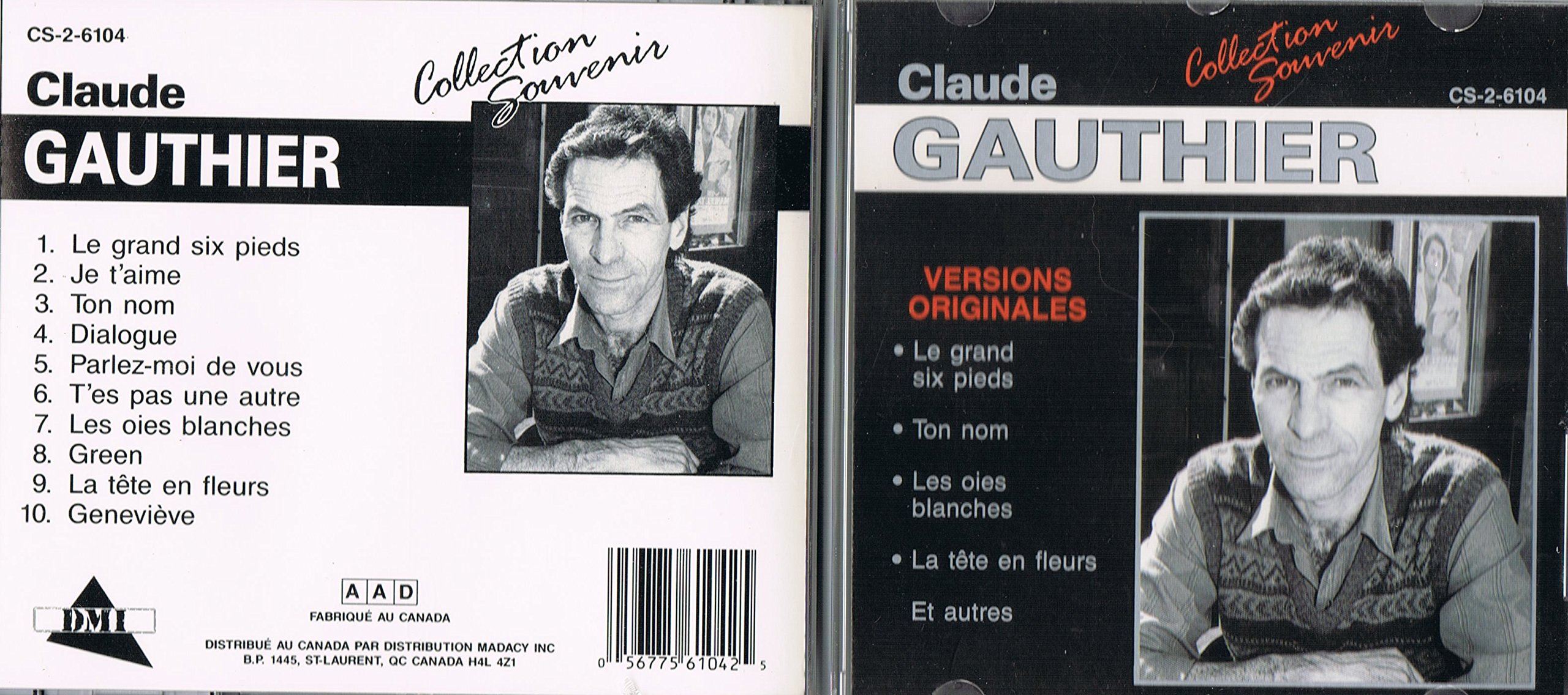 Collection Souvenir (Madacy) [Audio CD] Claude Gauthier