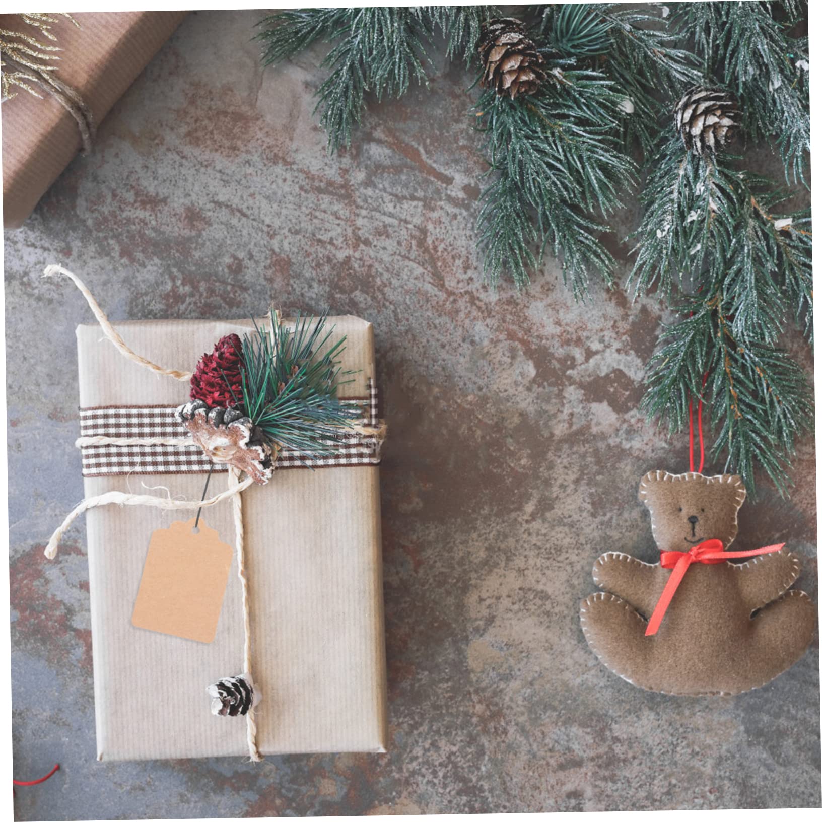 Happyyami 1000 Stück Beige Kraftpapier Anhänger Beidseitig Unbedruckt Vielseitig Einsetzbar zum Markieren und Dekorieren von Geschenkverpackungen oder Flohmarktartikel