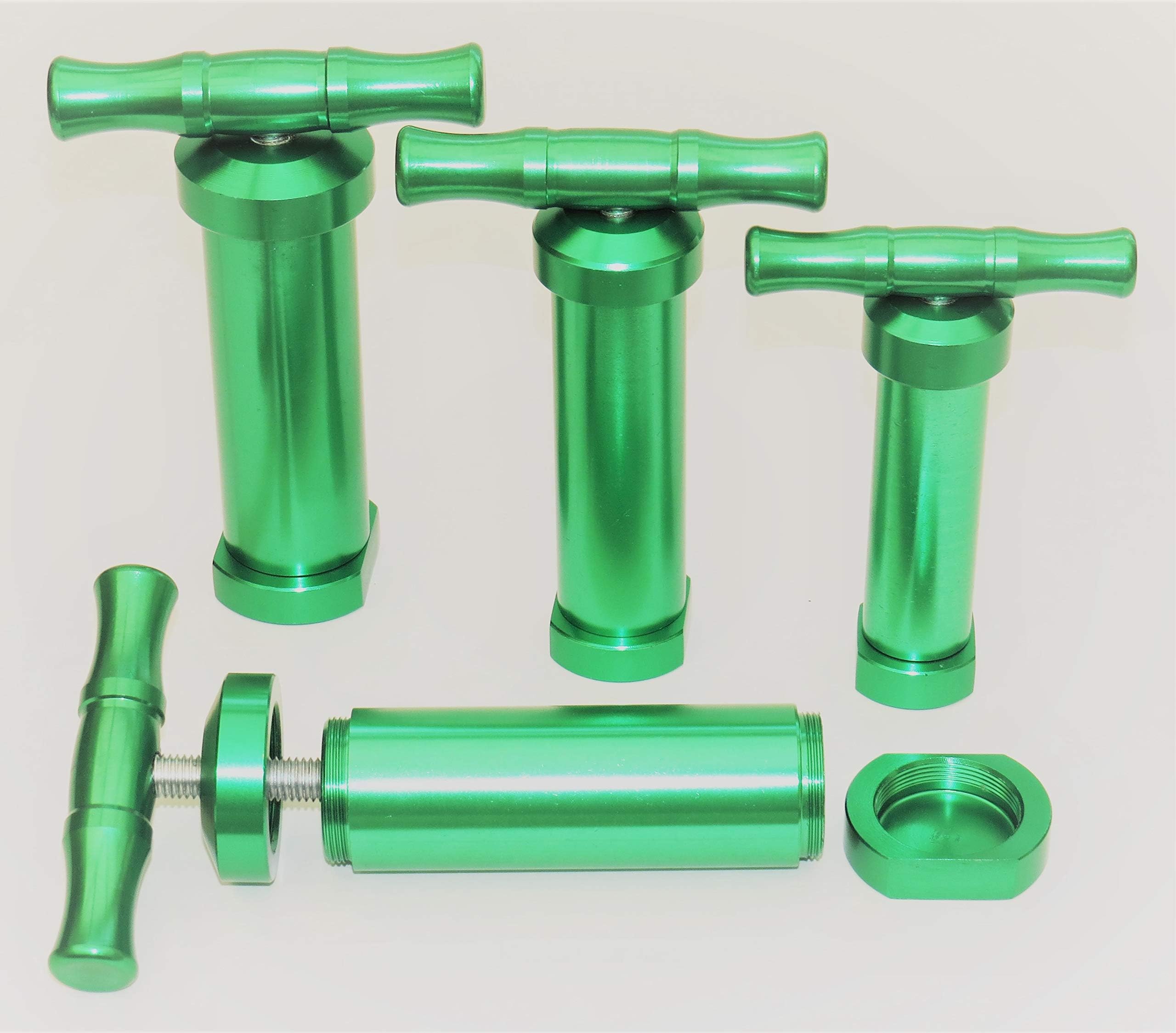 Heavy Duty Green Metal Pollen Press T-Bar T Press Multi Use Hand Compressor Small Medium & Large (Large)