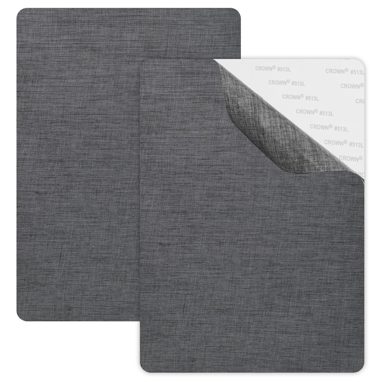 Solvio 2PCS Self-Adhesive Fabric Repair Patches, Premium Linen Canvas Repair Patch Tape for Couch, Sofa, Car Seat, Tent and Furniture Repair Kit