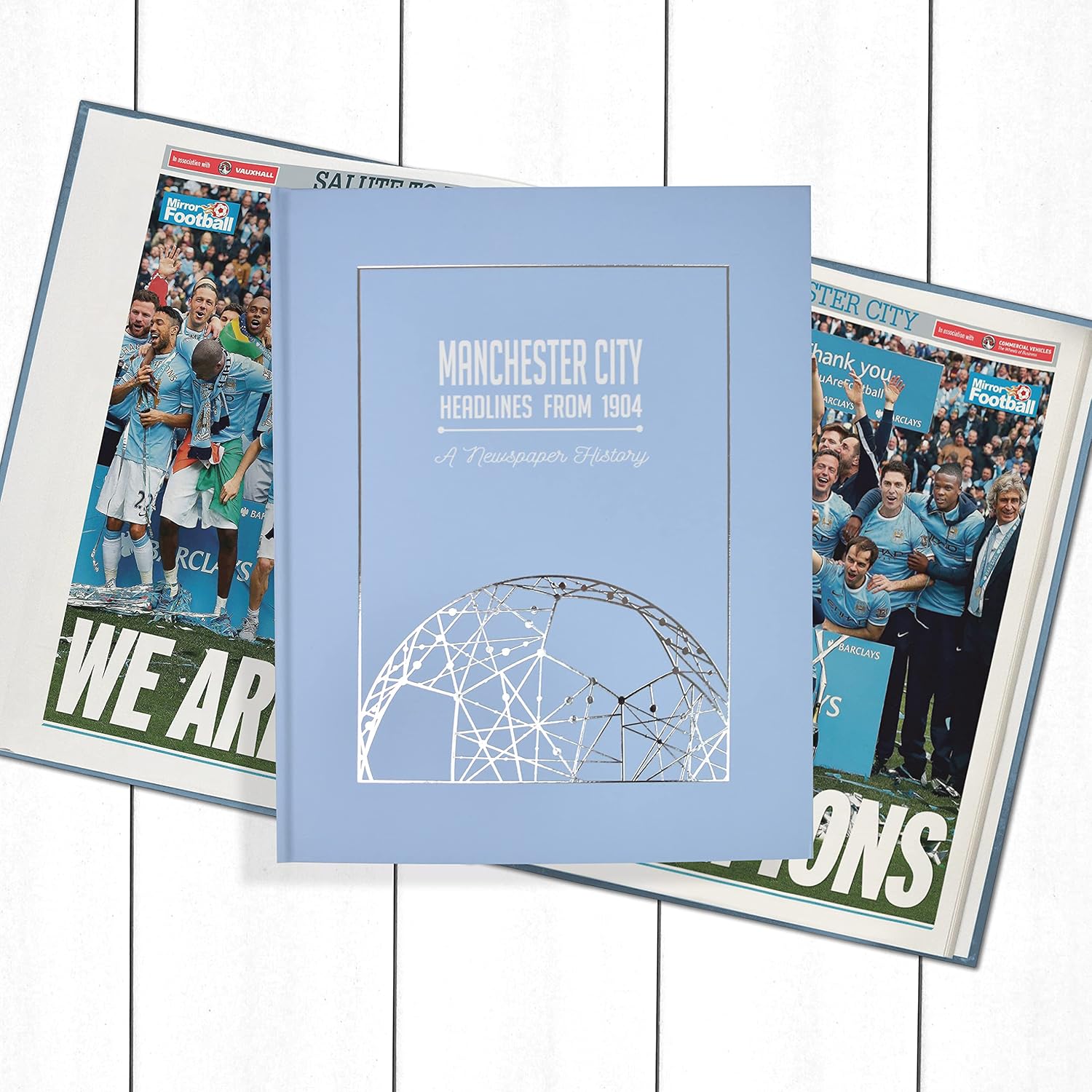 Signature gifts English and Scottish Soccer History Book - Last Minute Soccer Fan Supporter Gift - UK Football History Told Through Archive Newspaper Coverage