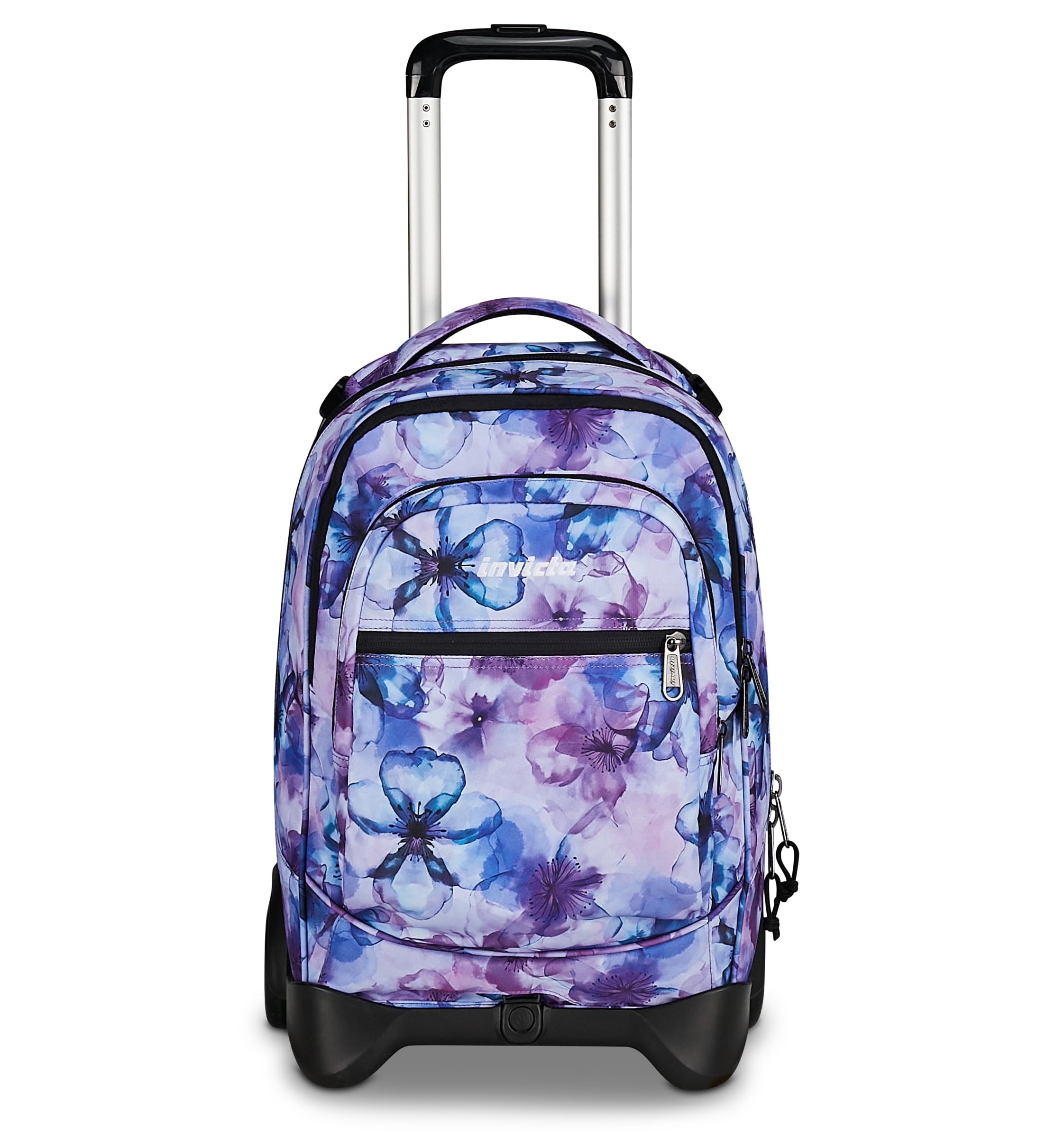 Invicta Trolley Scuola Plug Fantasy, Viola, 34 L, Doppio Scomparto, Cross-over System, Tasca attrezzata, Scomparto porta pc, Tasca portaborraccia, Scuola media e superiore, Ragazza