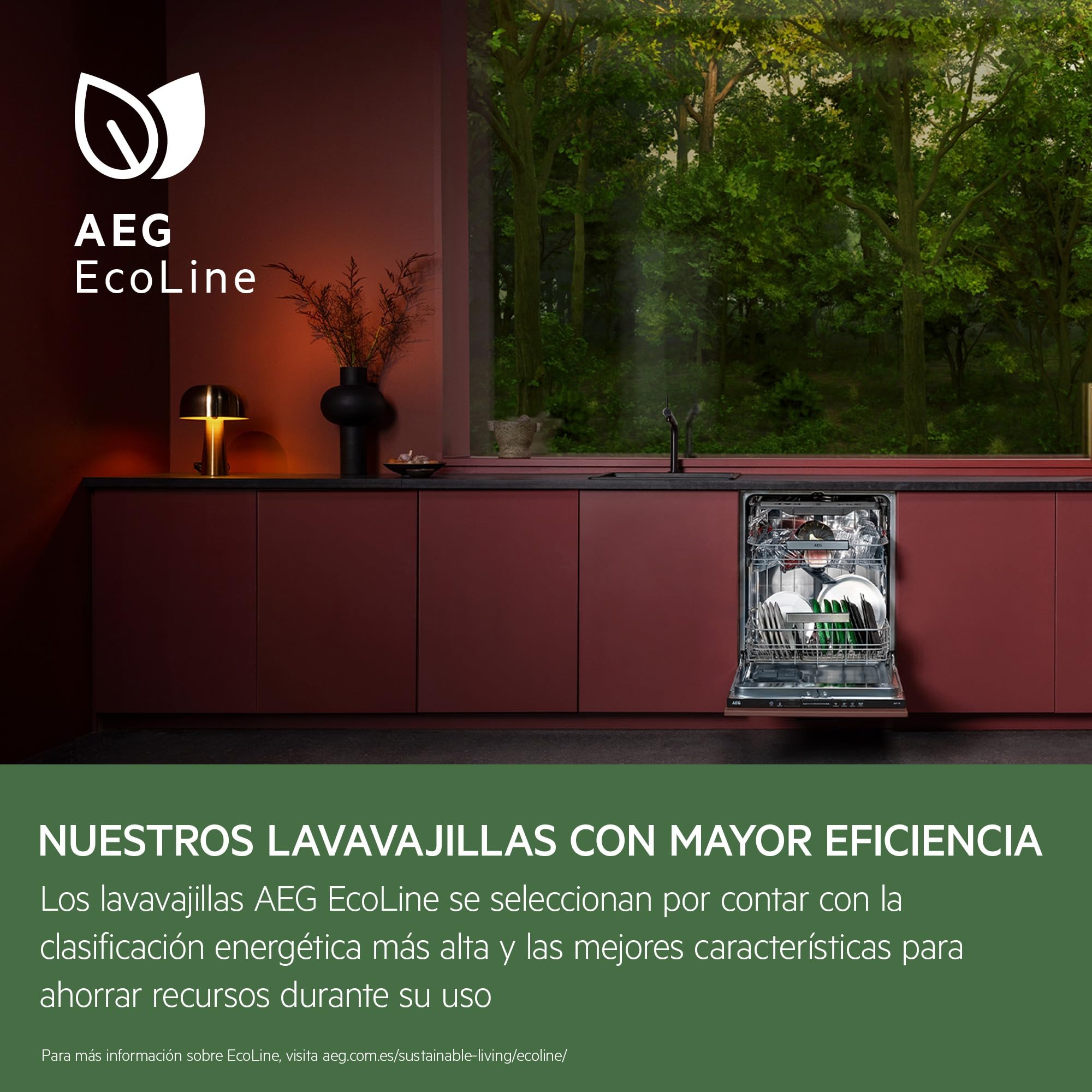AEG Lavavajillas de 60 cm, FFB64607ZW, 13 cubiertos, Motor Inverter, Libre Instalación, Display LCD 8 Programas, 4 Temperaturas, AirDry Extrahigiene, Serie 6000 SatelliteClean, Blanco