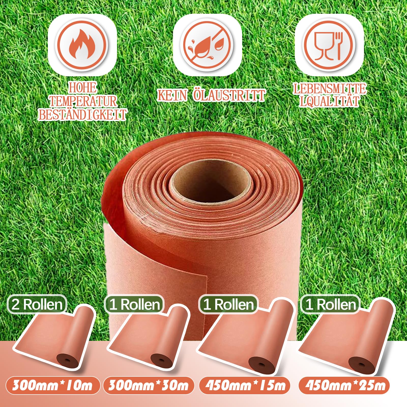 Metzgerpapier Pink, 30CM x 30M Festes & Unbeschichtetes Metzgerpapier, Food Grade Kraft Paper for Grill, Smoker, Fish Meat, Grill, Butcher Paper for Smoking Meat