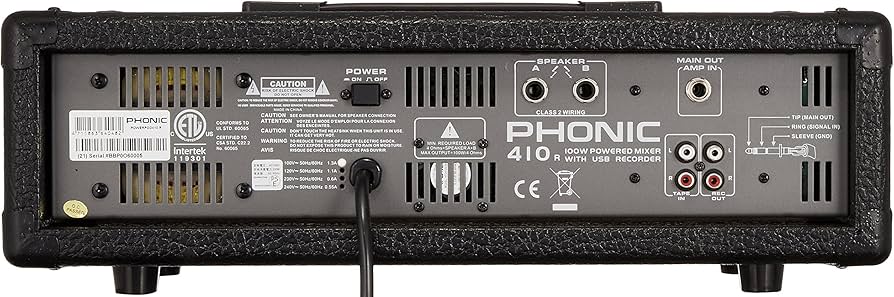 Amazon | PHONIC フォニック POWERPOD 410 R / Powered Mixer