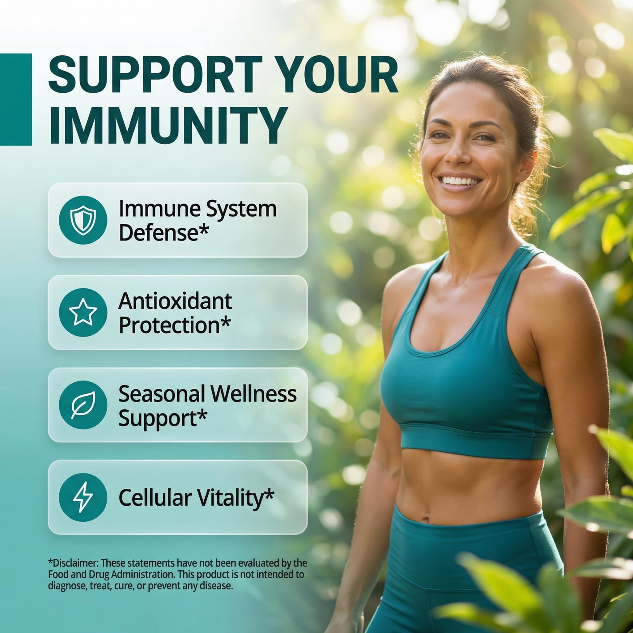 Clean Quercetin Elderberry Immune Support Gummies | Zinc Vitamin K2 D3 A Bromelain Goji Berry Turmeric Sea Moss Echinacea Astragalus Selenium Olive Leaf Immunity Supplement Gummy Vitamins — Amazon image 2