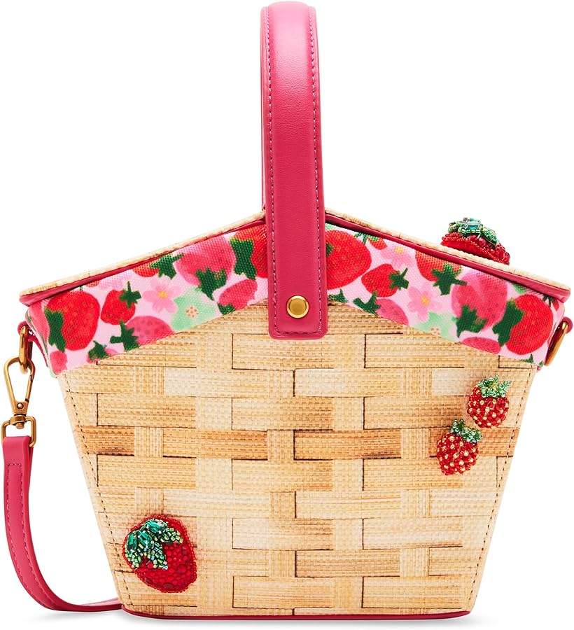 Amazon.com: Betsey Johnson Fresh N Fruity Picnic Basket Crossbody