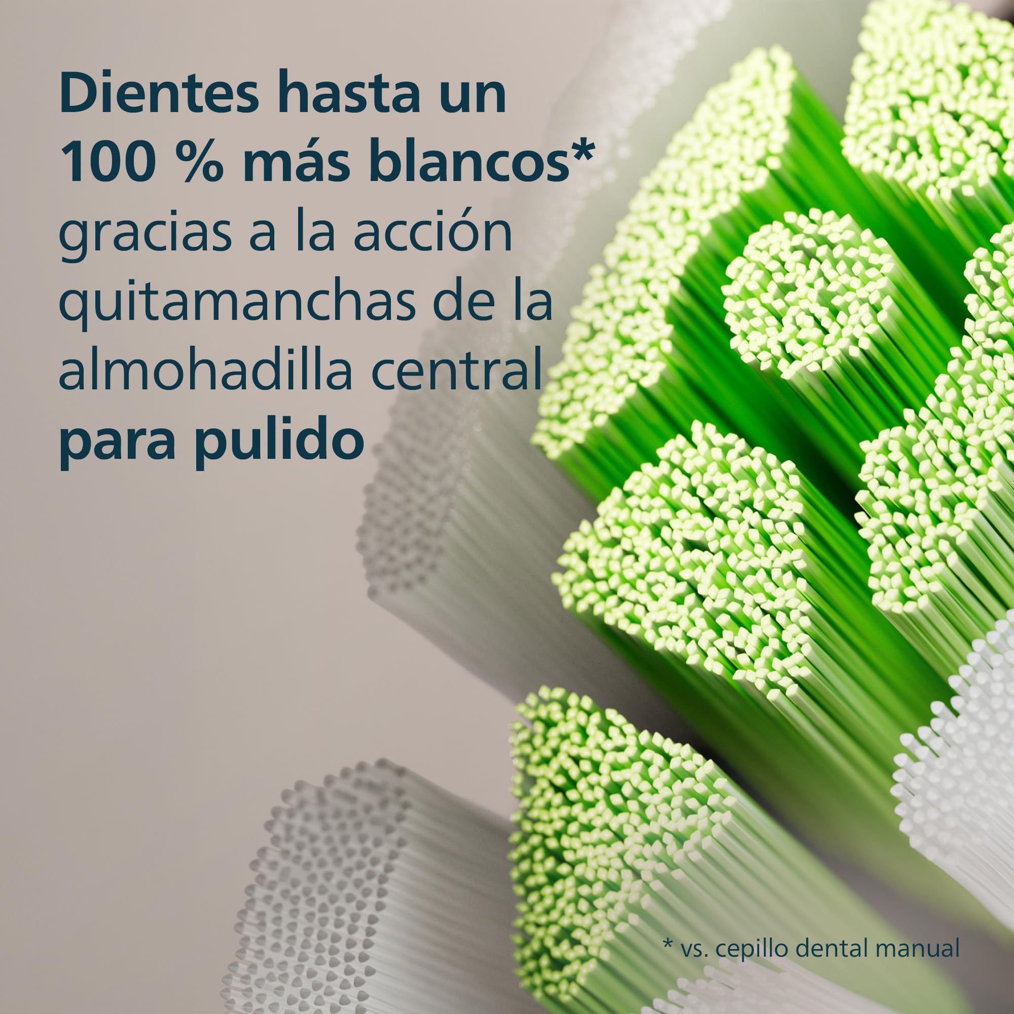 Philips Sonicare W2 Optimal White, cabezales de cepillo dental de repuesto originales, negro, paquete de 4, HX6064/88