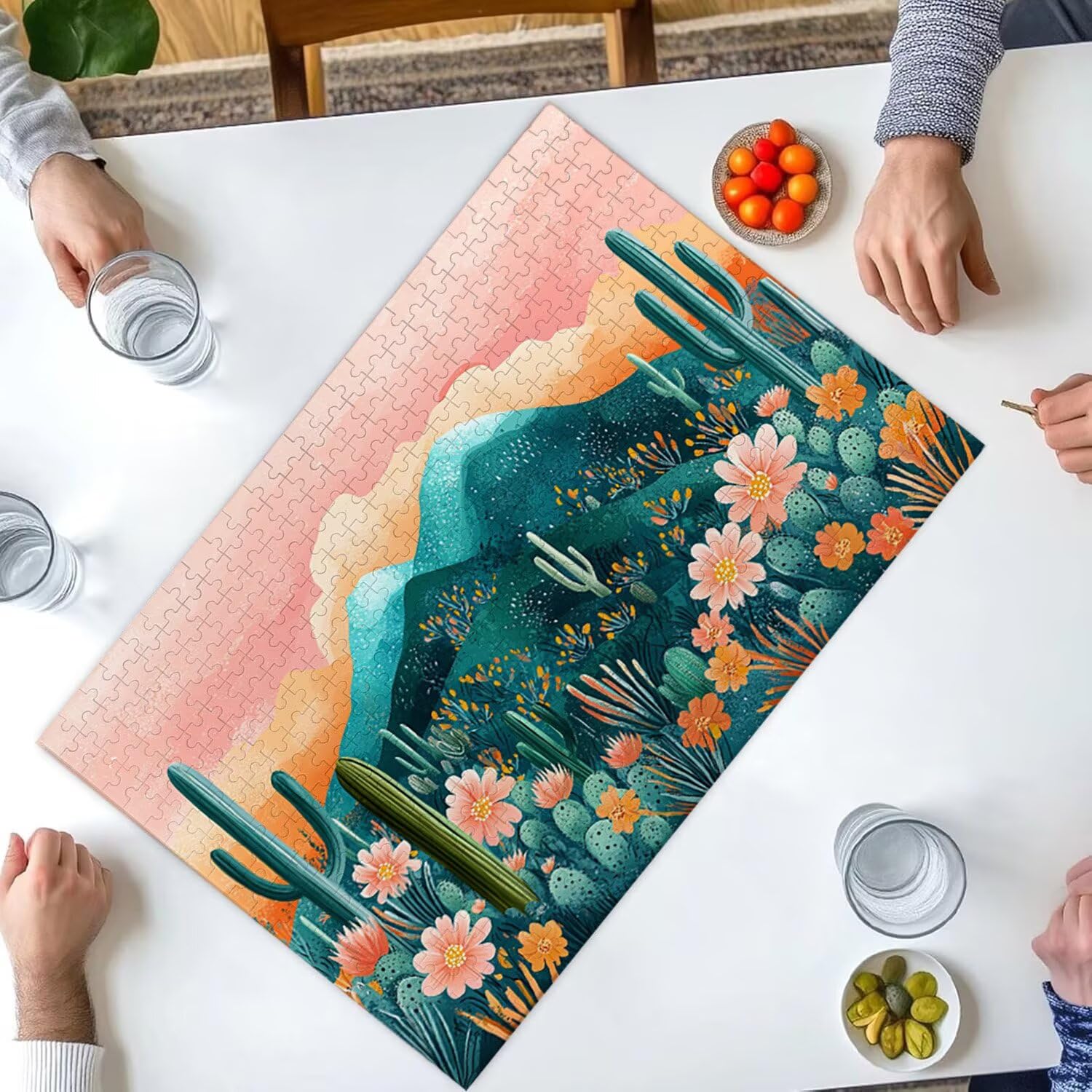 4000 sztuk puzzli, Góry kaktus4000 sztuk puzzli dla dorosłych, prezent rocznicowy, prezent świąteczny, dekoracja domu, zapobieganie degeneracji mózgu u osób starszych v-862
