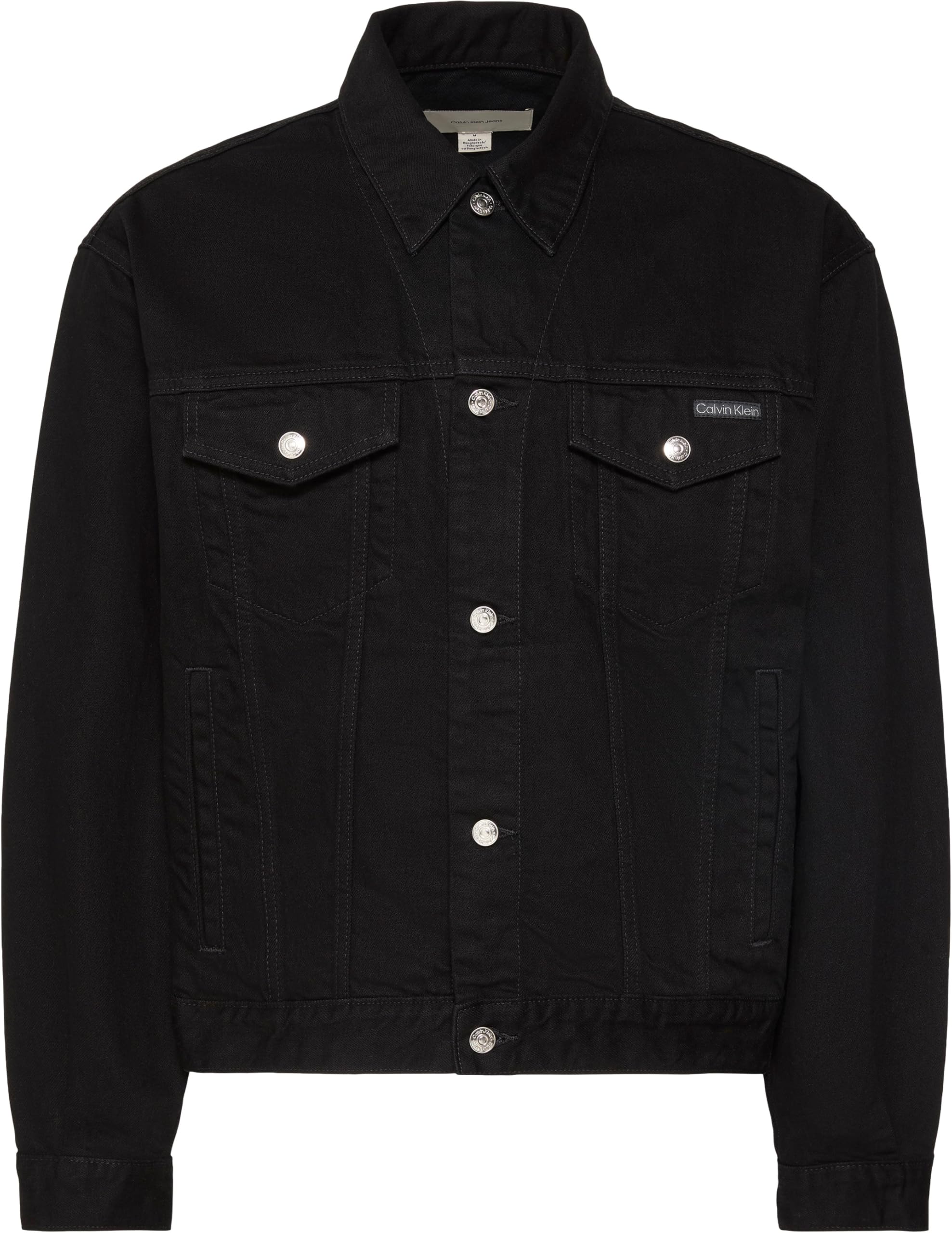 Calvin Klein 90s Ck Classic Black Trucker Lv04rf706g Giacche Uomo