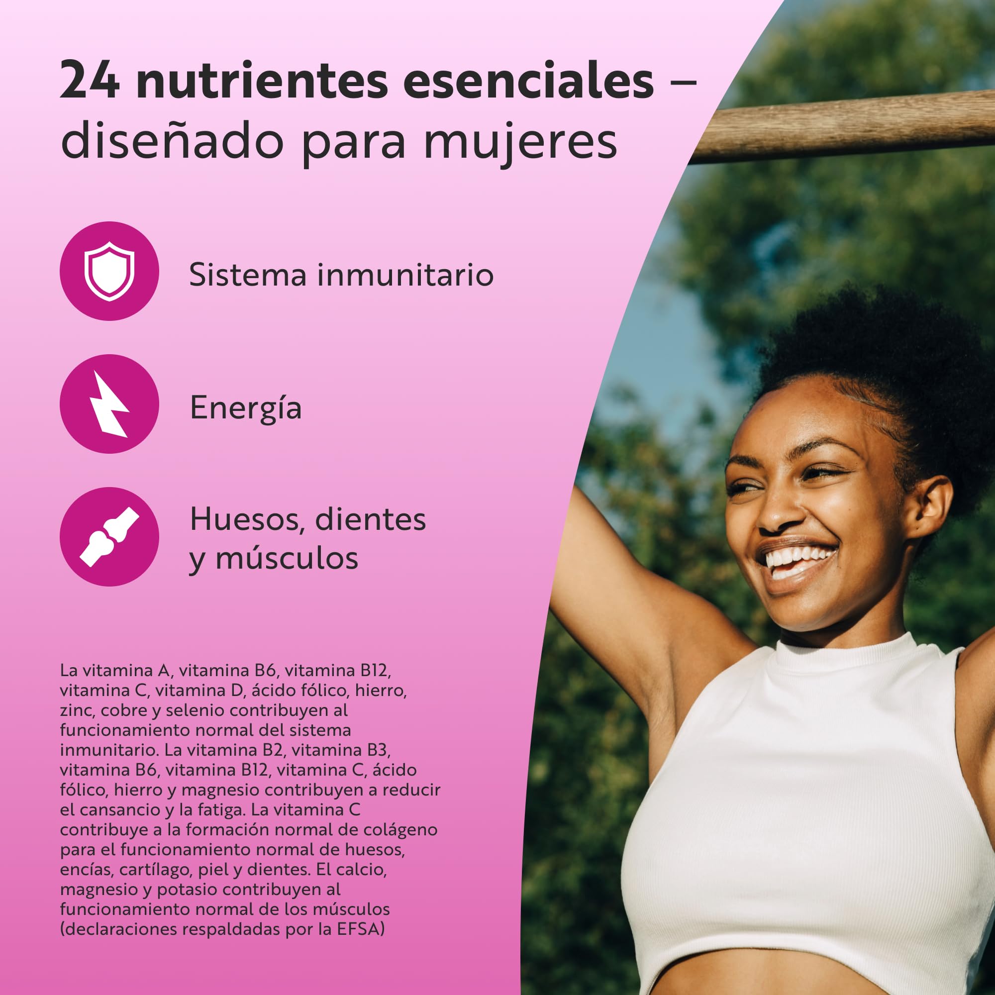 Nutravita Multivitaminas Mujer - 180 Tabletas Veganas - Complejo Multivitaminas y Mineral para Mujeres - 24 Vitaminas y Minerales Activos Esenciales - Vitaminas C, D3, Biotina & Ácido Hialurónico