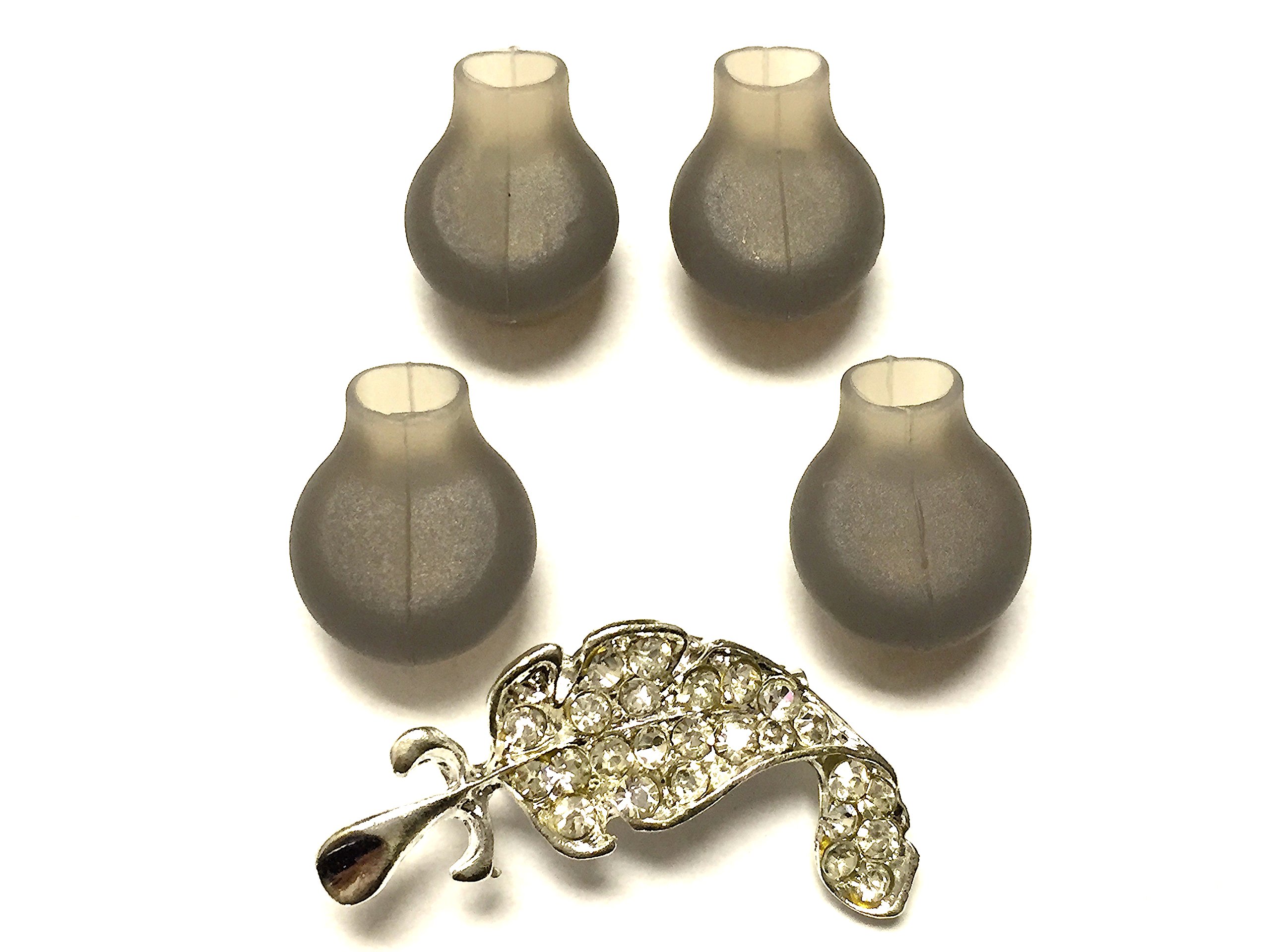 2pcs Small and 2pcs Large Eargels Compatible with Plantronics Backbeat 903 903+ 906 Stereo Wireless Headset Ear Gel Bud Tip Gels Buds Tips Eargel Earbud Eartip Eargels Eartips Replacement Parts