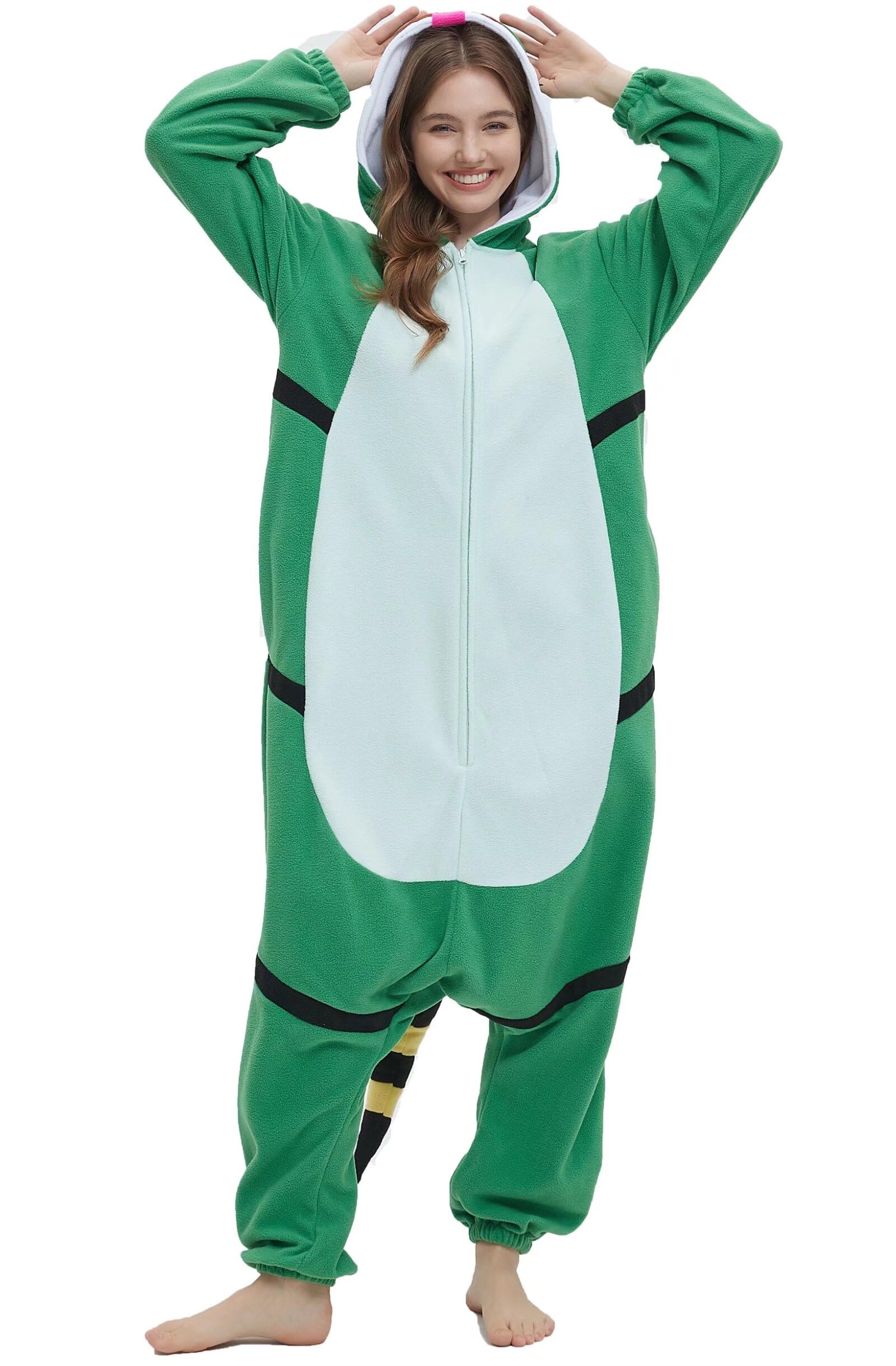Amazon.com: DarkCom Unisex Adult Cosplay Green Lizard Onesie
