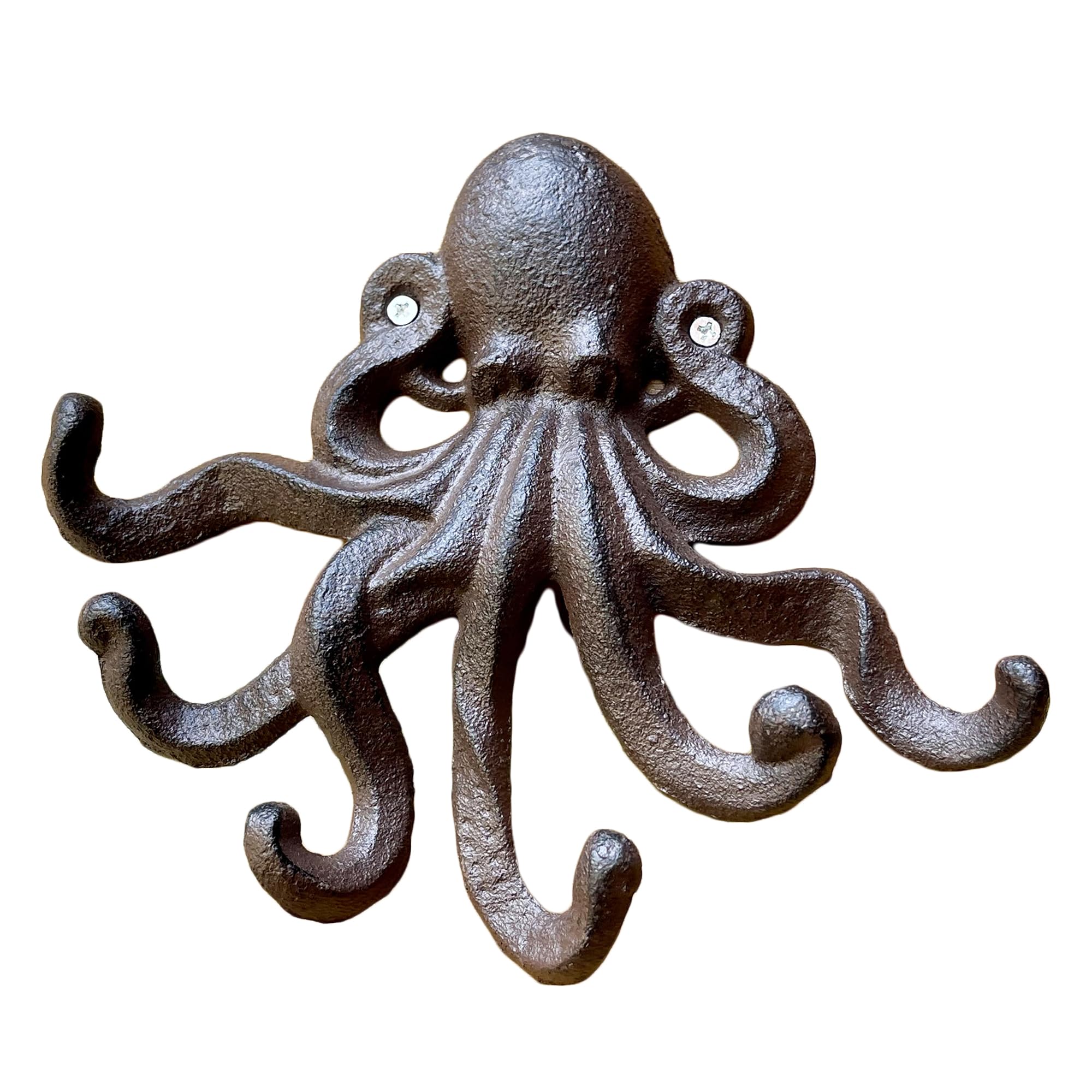Darthome Cast Iron Octopus Hooks Antique Country Style 6 Hook Hanger Garden Shed Rack New