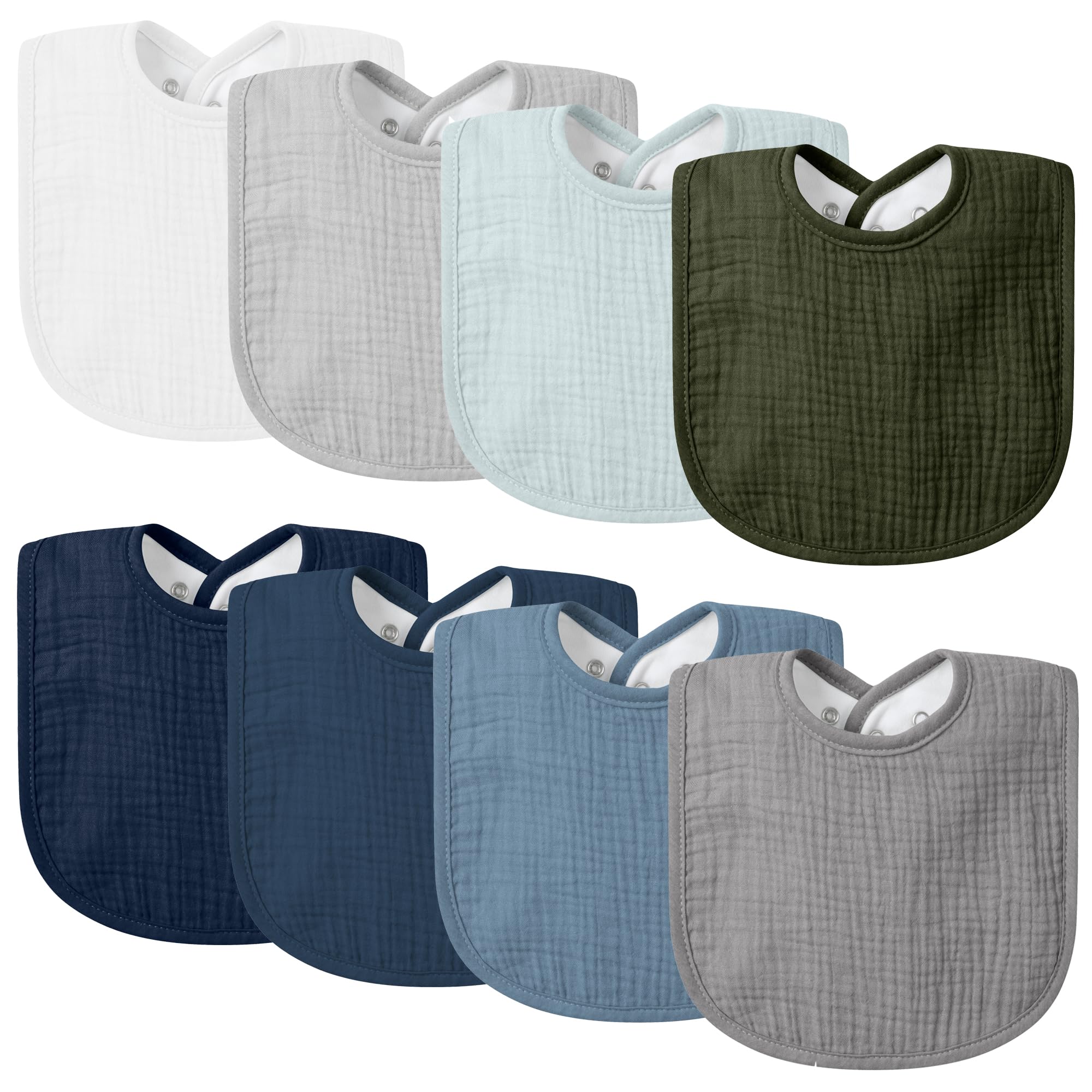 VOMARHUG Lätzchen Baby Musselin Halstuch Baby Weiche Verstellbare Quadratische Sabberlätzchen für Unisex Mädchen & Jungen
