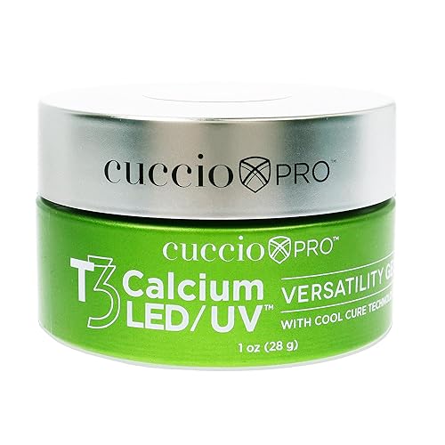 Miniatura 2 de Cuccio Pro T3 Gel de versatilidad Cool Cure LED/UV, gel autonivelante con calcio, increíblemente flexible, fuerte adherencia, acabado de alto