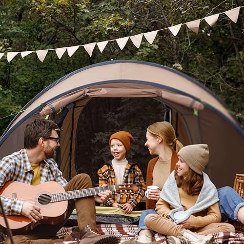 Miniatura 4 de Tienda de campaña desplegable fácil para 4 personas, 9.5 x 6.6 x 52 pulgadas, impermeable, configuración automática, 2 puertas, tiendas familiares