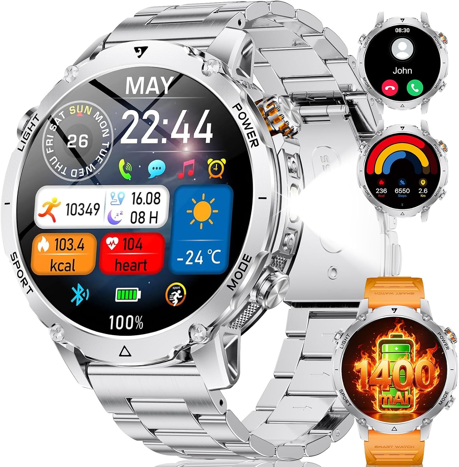Ultimate Long-Lasting Smartwatch with HD Display & Fitness Tracking