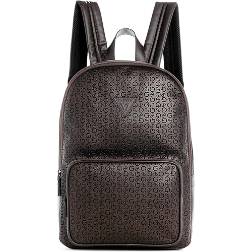 GUESS Mens Warner Backpack, Ground Coffee Brown