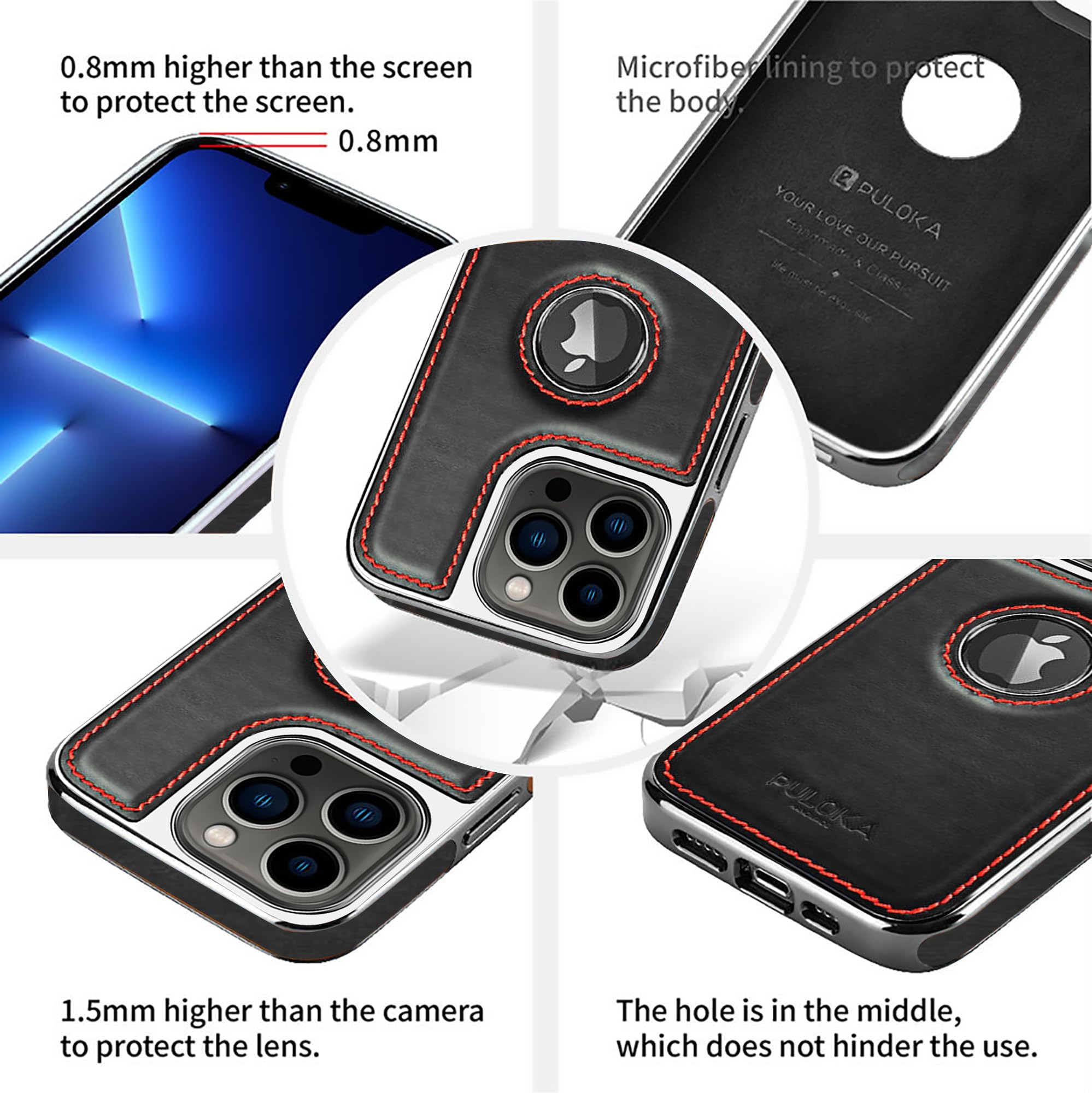 Amazon.com: PULOKA for iPhone 13 Pro Max Case - Premium Vegan