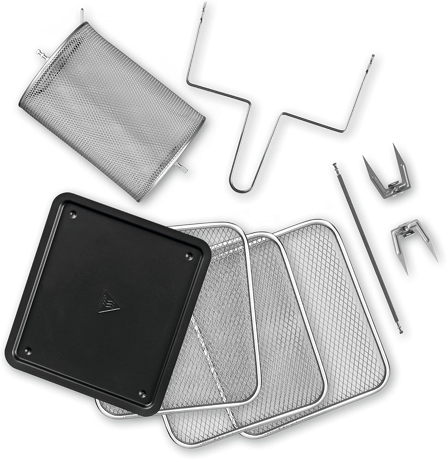 GOURMETmaxx Friggitrice digitale XXL ad aria calda 12 litri in acciaio inox | Friggitrice senza grassi, accessori lavabili in lavastoviglie | Design elegante, funzioni versatili, timer [rosso metallizzato]