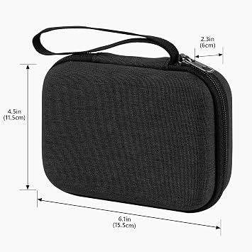 GEEKRIA Audio Interface Carrying Case, Compatible with Teenage Engineering TP-7, Hard Shell Portable Travel Bag (Dark Gray)