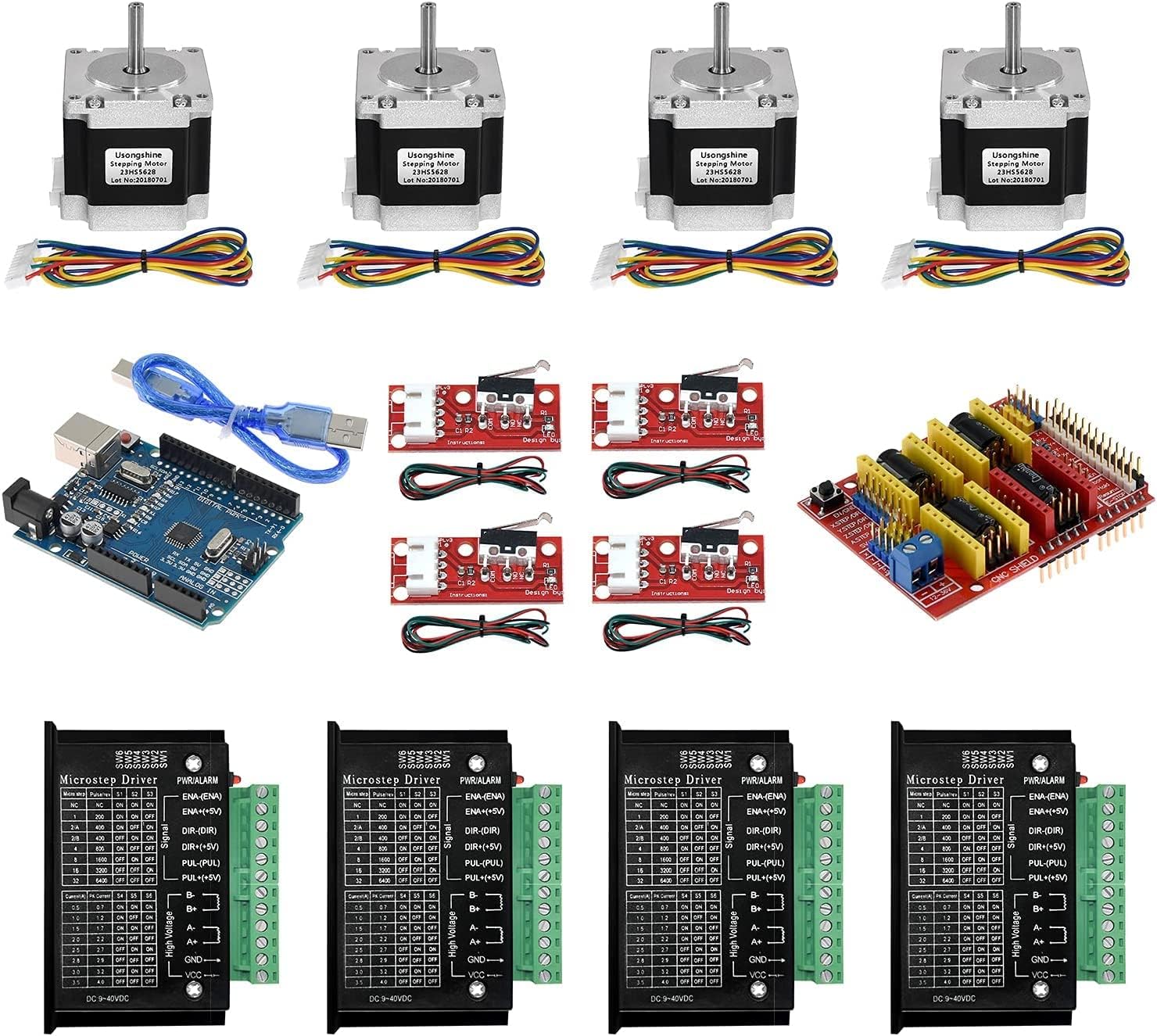 Twotrees 56286.35 Stepper Motor Set, CNC Controller Kit with Nema 23