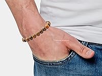 Vista 458 de Amazing Gemstone Crystal Bracelet for Women Men's Gifts - Protection Healing Crystal Bracelet - 8mm Gemstone Beaded Adjustable Bracelet Pulseras