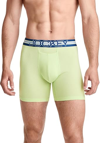 'Jockey Men's Underwear Sport Stability Pouch Microfiber 6'' Boxer Brief'