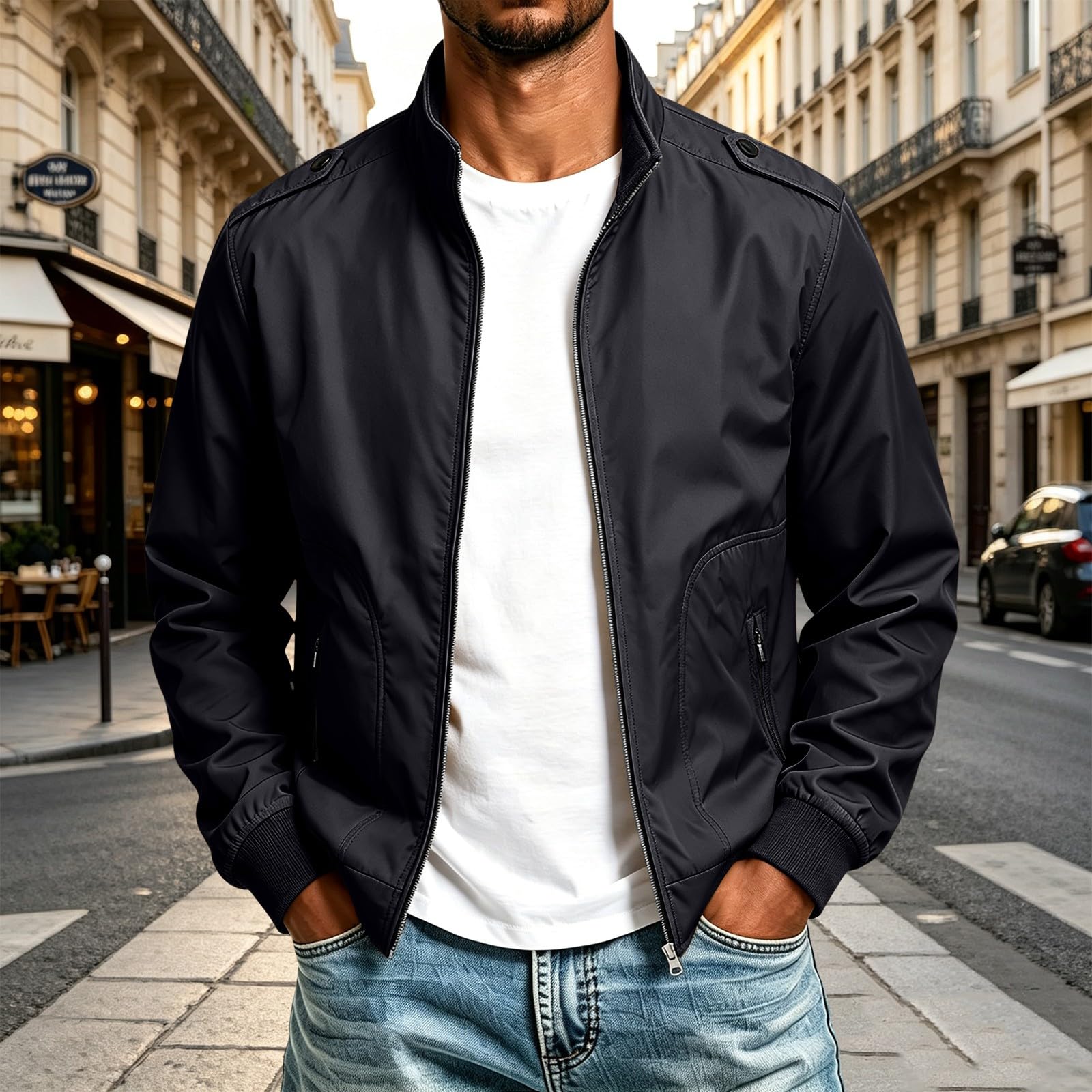 Générique Veste Homme Hiver Pardessus Coupe Vent Des Poches Décontracté Trench-Coat, Classique Pardessus Doublure Thermique D'hiver Vestes De Pour Réunions Entre Amis En Automne Et Hiver