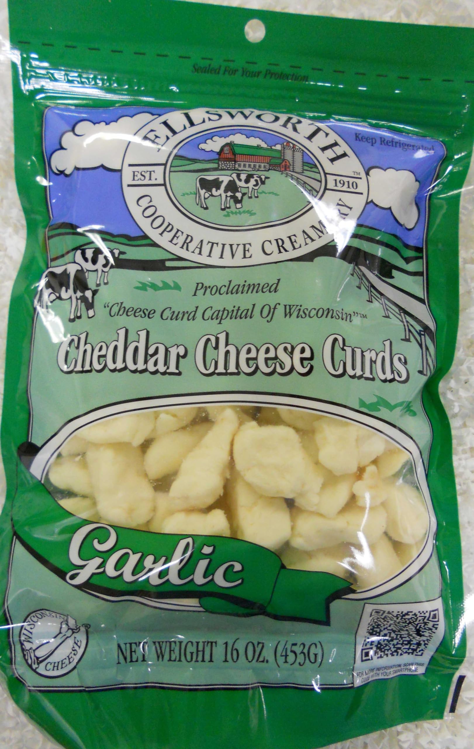 Cheese Curd Cheddar by Ellsworth – 2 Ounce (Pack of 8), Pack of 8