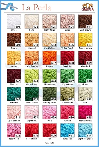 Miniatura 3 de LA Perla de Omega - Hilo Perle 100% algodón mercerizado ideal para ganchillo fino - Color 45 - Magenta 632