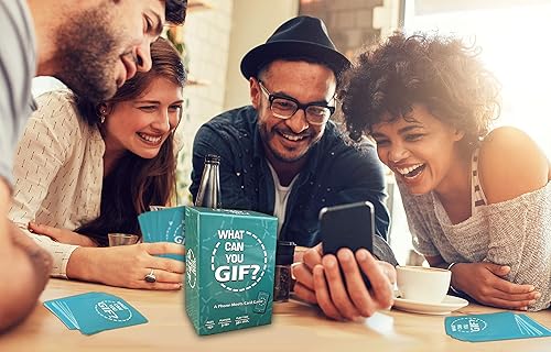 Miniatura 9 de TwoPointOh Games Qué puedes GIF Juego principal el divertido juego de fiesta para adultos para amantes de los GIF (caja negra grande) para fiestas y