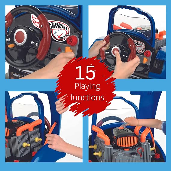 Klein Hot Wheels Car Engine Repair Toy Set with Tools, Blue