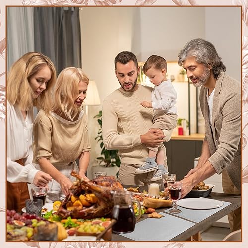 Miniatura 5 de 100 manteles individuales desechables de papel con purpurina, manteles individuales cuadrados decorativos para mesa de comedor, bodas, Acción de