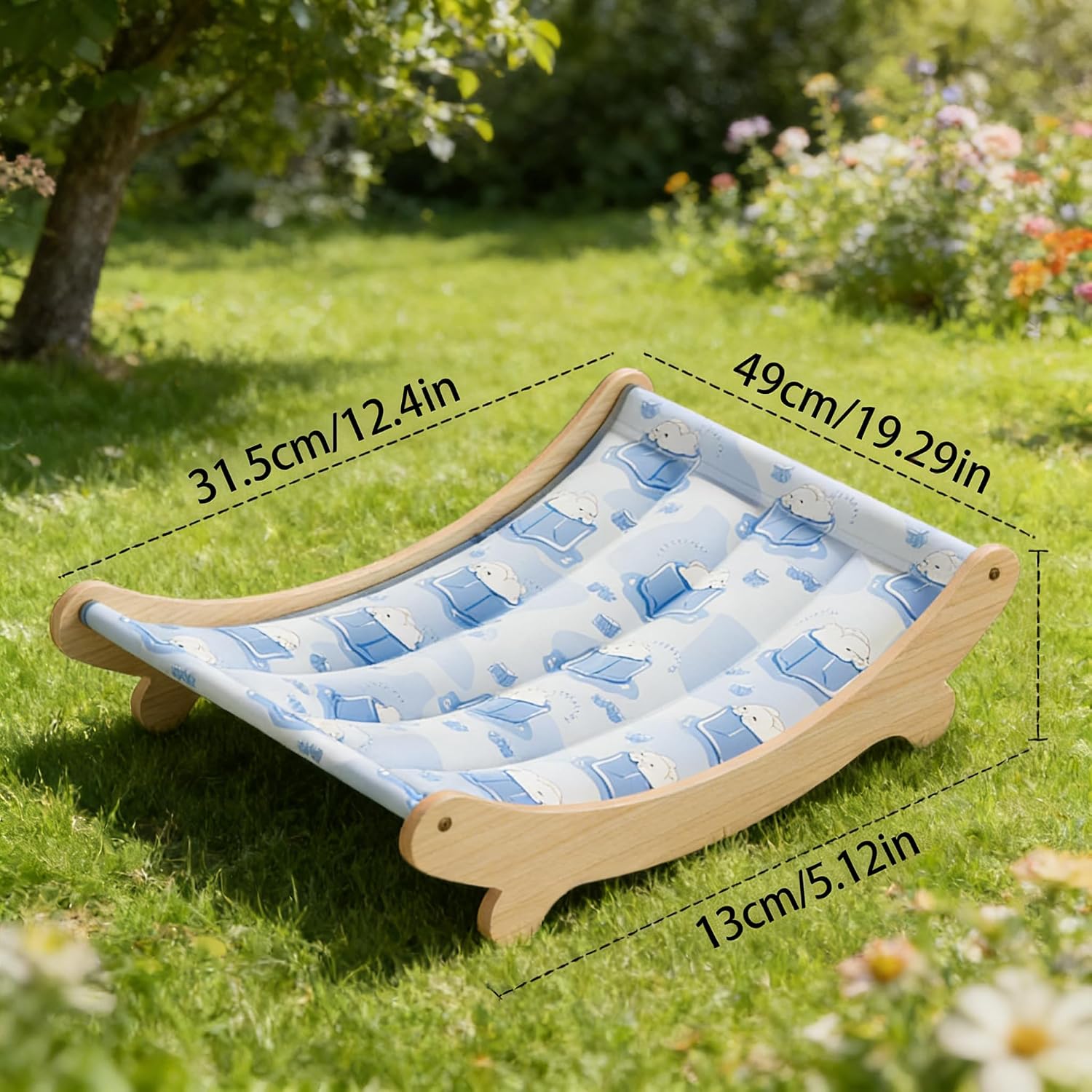 Generic Cat Lounger, Cooling Pet Hammock with Scratcher Bed.