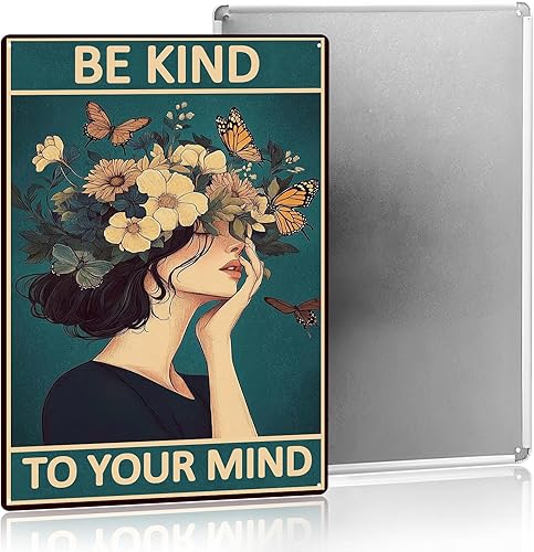 Decoración de dormitorio para mujer, decoración bohemia y elegante, decoración estética de oficina, regalos bohemios para mujer, letrero de metal