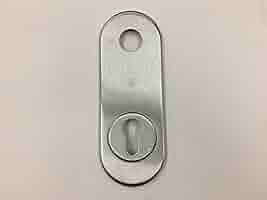 Bocchetta Per Porta Blindata - In Ottone Bronzato, 82x62mm, Per Cilindro Europeo, Con Viti - Foto 4