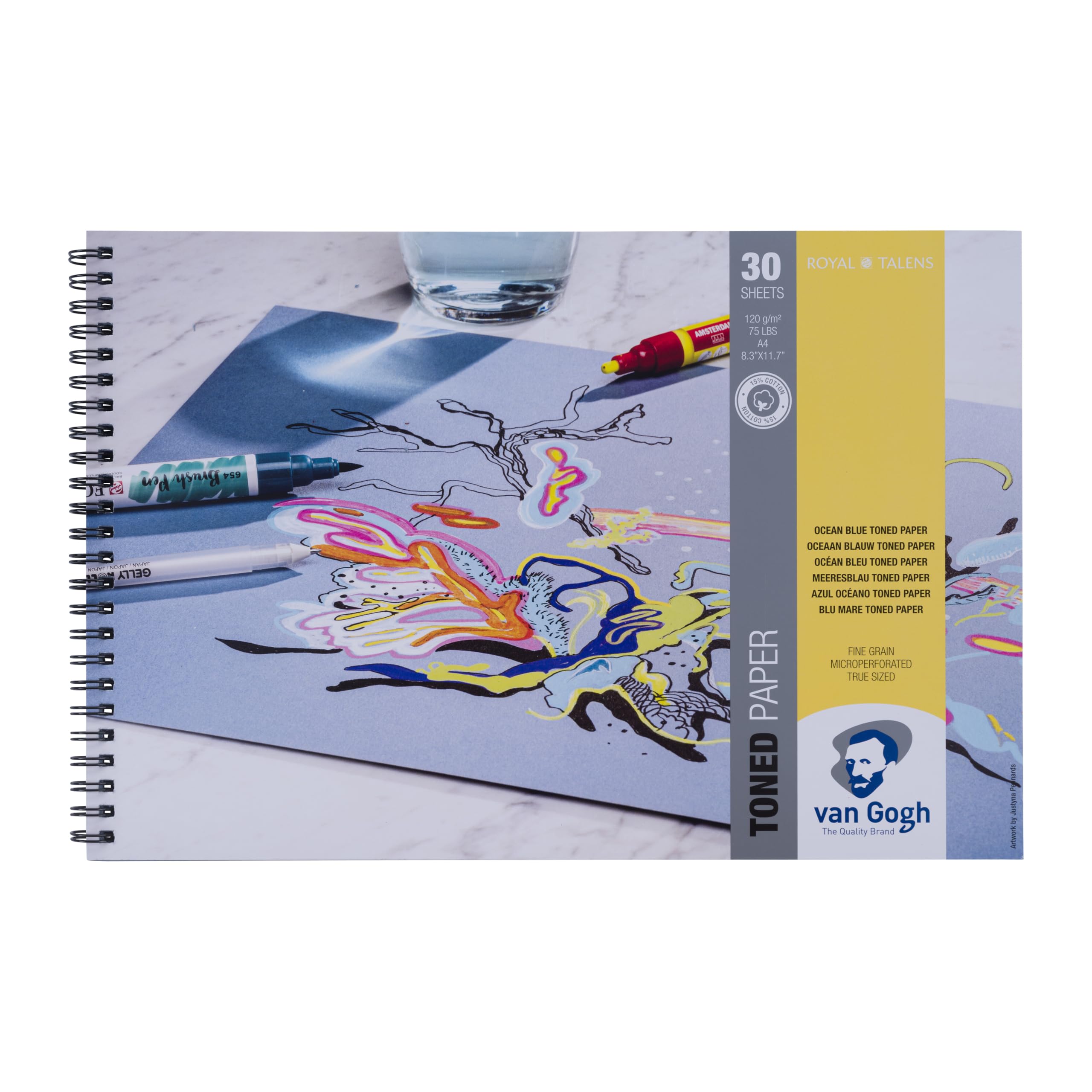 Papier Van Gogh Ocean Blue A4 pour capturer l'ambiance de vos carnets de voyage marins